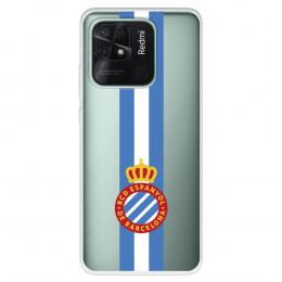 Funda para Xiaomi Redmi 10C del Escudo Albiceleste  - Licencia Oficial RCD Espanyol