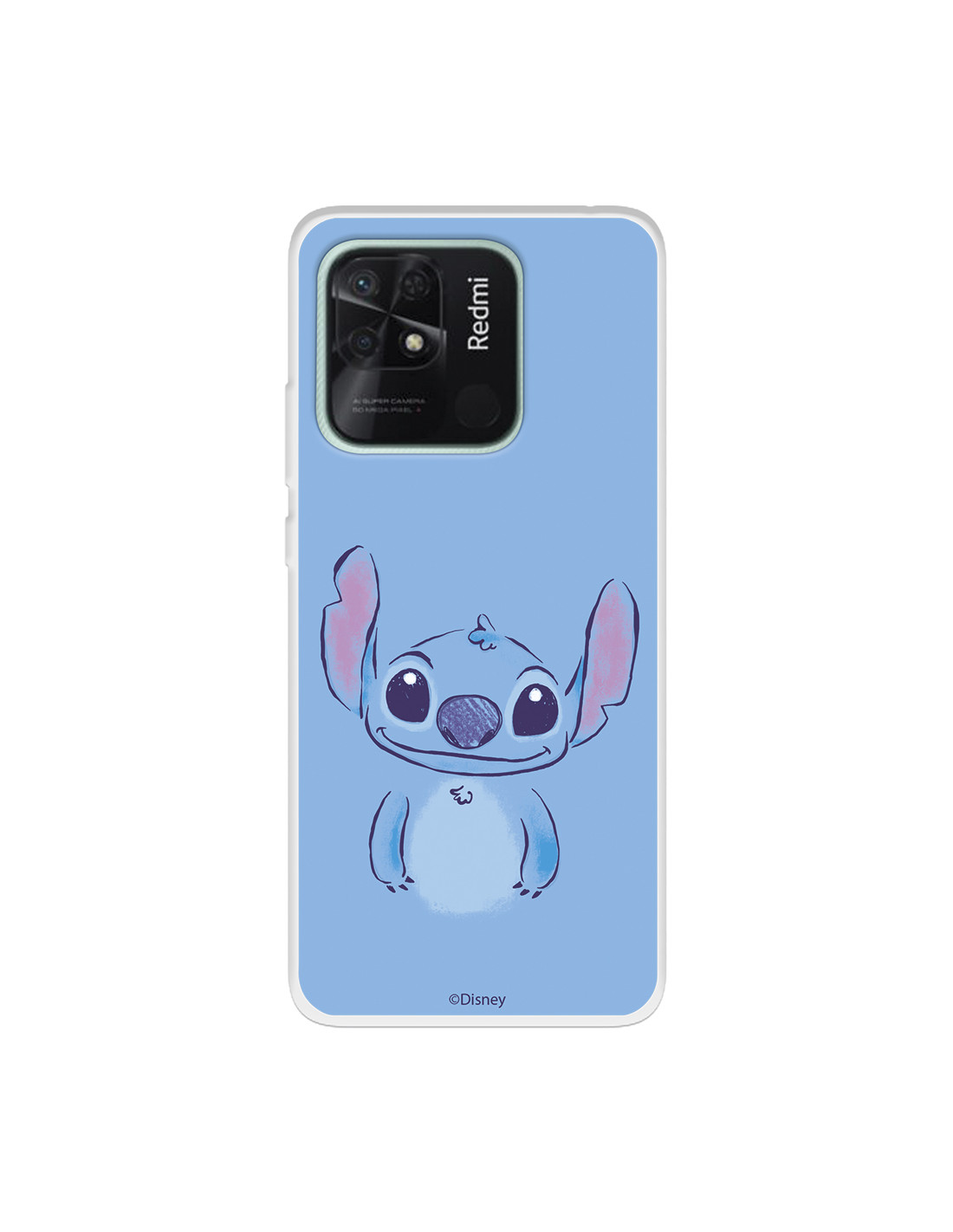 Funda para Xiaomi Redmi 10C Oficial de Disney Stitch Azul - Lilo & Stitch