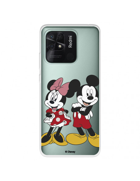 Funda para Xiaomi Redmi 10C Oficial de Disney Mickey y Minnie Posando -  Clásicos Disney