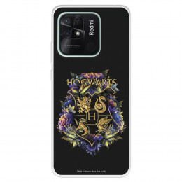 Funda para Xiaomi Redmi 10C Oficial de Harry Potter Hogwarts Floral - Harry Potter