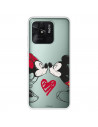 Funda para Xiaomi Redmi 10C Oficial de Disney Mickey y Minnie Beso - Clásicos Disney