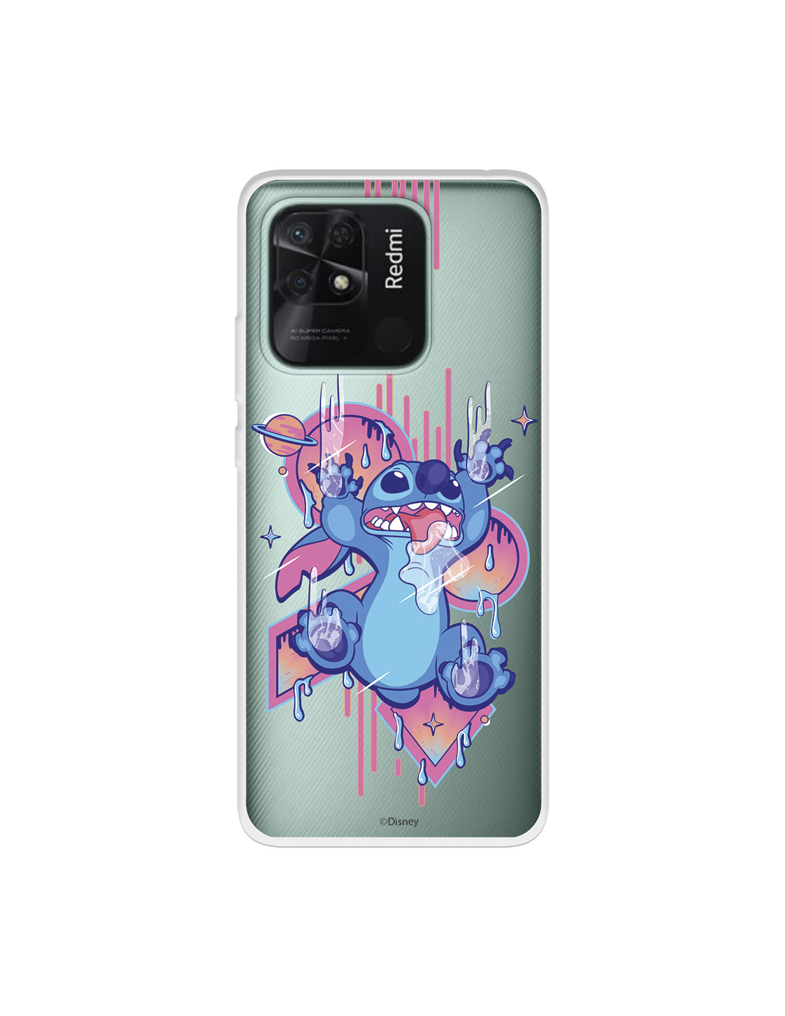 Funda para Xiaomi Redmi 10C Oficial de Disney Stitch Azul - Lilo
