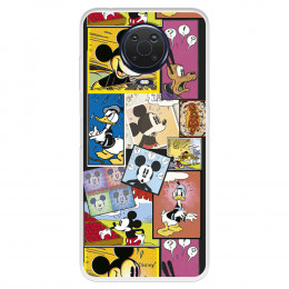 Funda para Nokia G10 Oficial de Disney Mickey Comic - Clásicos Disney