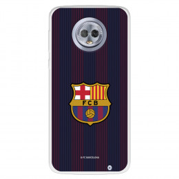 Funda para Motorola Moto G6 Plus del FC Barcelona Rayas Blaugrana  - Licencia Oficial FC Barcelona