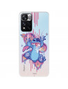 Funda para Xiaomi Redmi Note 11S 4G Oficial de Disney Stitch Graffiti - Lilo & Stitch