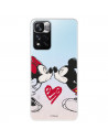Funda para Xiaomi Redmi Note 11S 4G Oficial de Disney Mickey y Minnie Beso - Clásicos Disney