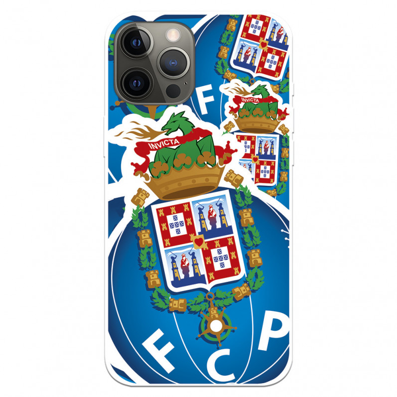 Funda para iPhone 12 Pro Max del Fútbol Club Oporto Escudo Dibujo  - Licencia Oficial Fútbol Club Oporto