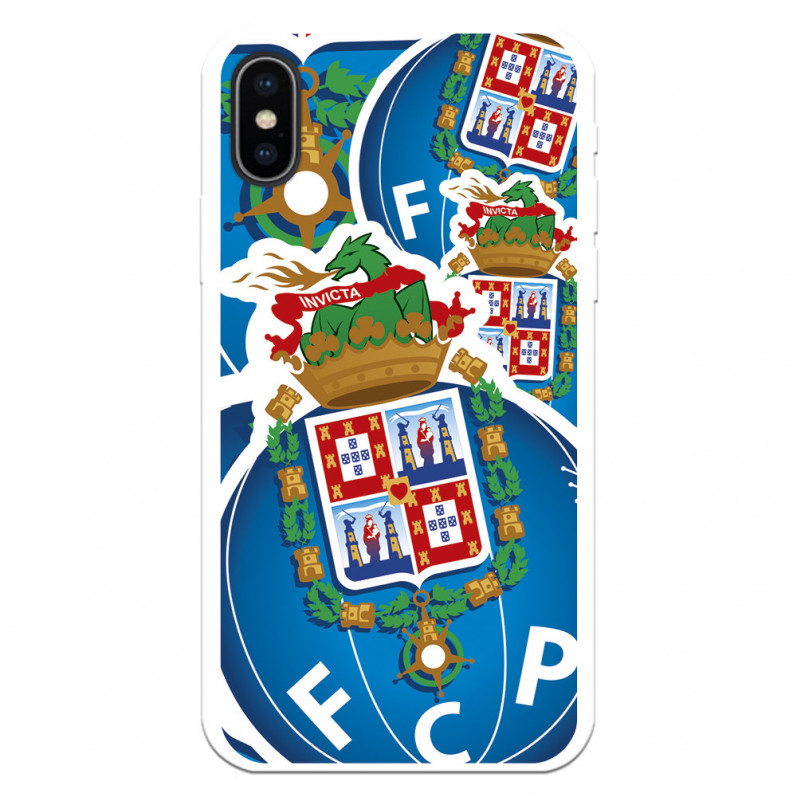 Funda para iPhone X del Fútbol Club Oporto Escudo Dibujo  - Licencia Oficial Fútbol Club Oporto