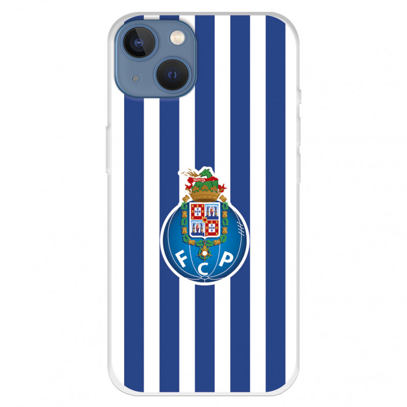 Funda para iPhone 13 del Fútbol Club Oporto Escudo Rayas  - Licencia Oficial Fútbol Club Oporto
