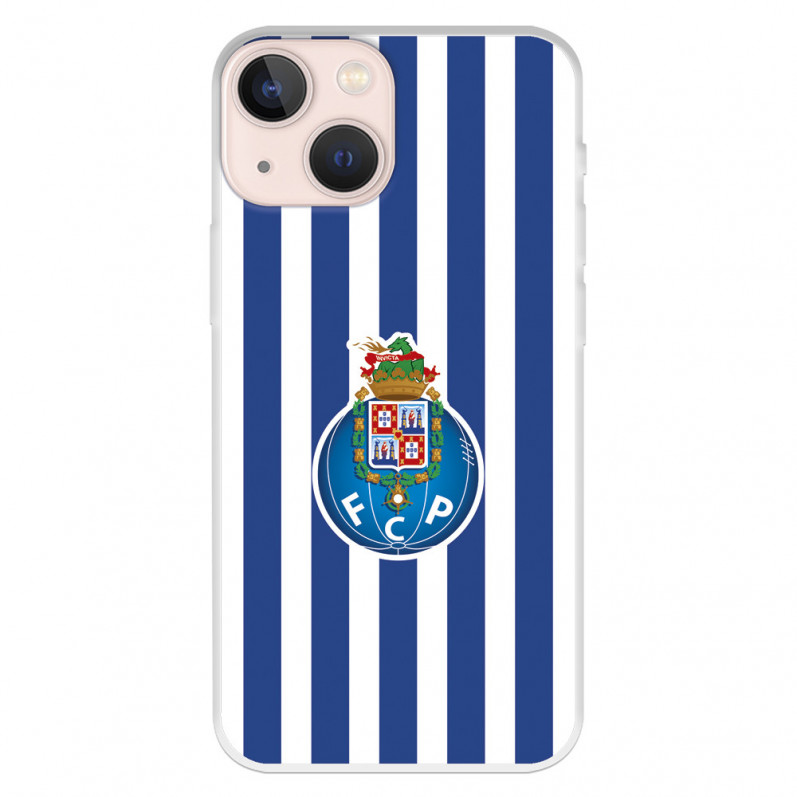 Funda para iPhone 13 Mini del Fútbol Club Oporto Escudo Rayas  - Licencia Oficial Fútbol Club Oporto