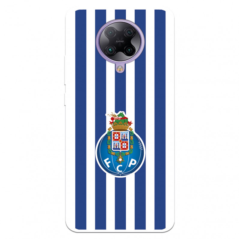 Funda para Xiaomi Redmi K30 Pro del Fútbol Club Oporto Escudo Rayas  - Licencia Oficial Fútbol Club Oporto