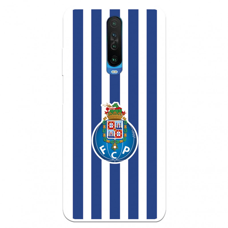 Funda para Xiaomi Redmi K30 del Fútbol Club Oporto Escudo Rayas  - Licencia Oficial Fútbol Club Oporto