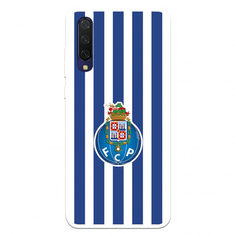 Funda para Xiaomi Mi 9 lite del Fútbol Club Oporto Escudo Rayas  - Licencia Oficial Fútbol Club Oporto