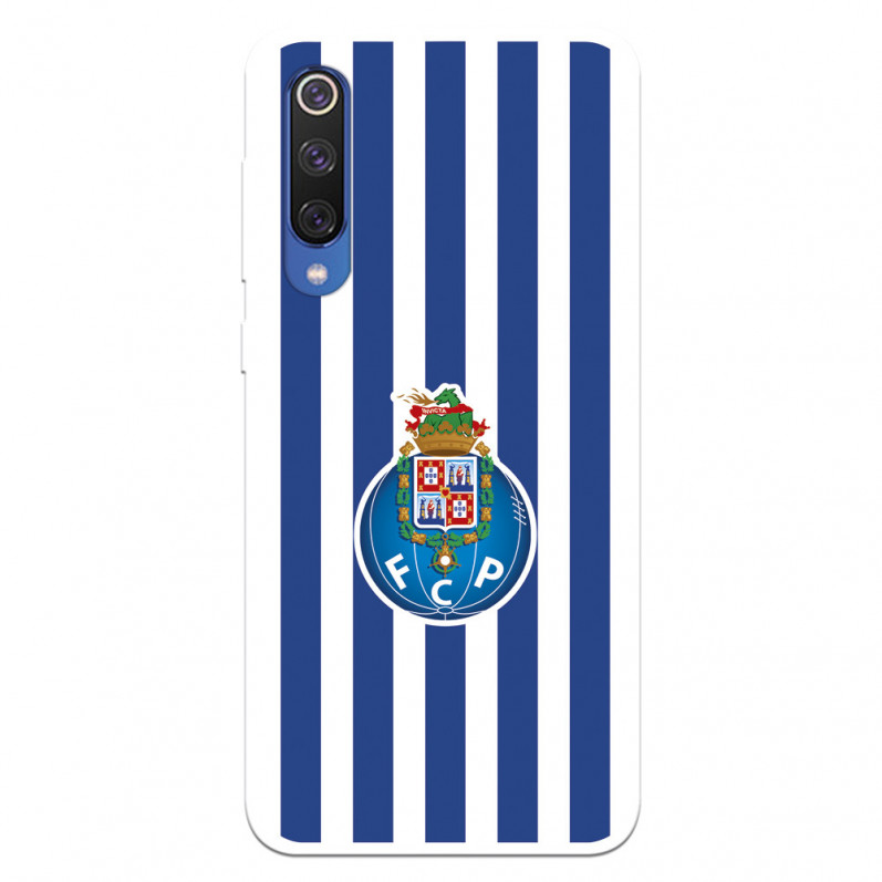 Funda para Xiaomi Mi 9 SE del Fútbol Club Oporto Escudo Rayas  - Licencia Oficial Fútbol Club Oporto