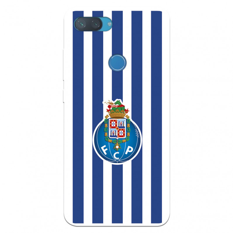 Funda para Xiaomi Mi 8 Lite del Fútbol Club Oporto Escudo Rayas  - Licencia Oficial Fútbol Club Oporto