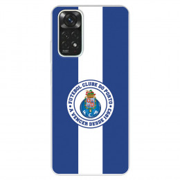 Funda para Xiaomi Redmi Note 11 Pro 5G del Fútbol Club Oporto Escudo Rayas Azul y blanco  - Licencia Oficial Fútbol Club Oporto