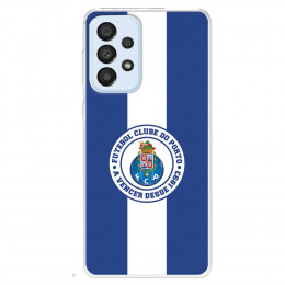 Funda para Samsung Galaxy A33 5G del Fútbol Club Oporto Escudo Rayas Azul y blanco  - Licencia Oficial Fútbol Club Oporto