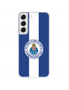 Funda para Samsung Galaxy S22 Plus del Fútbol Club Oporto Escudo Rayas Azul y blanco  - Licencia Oficial Fútbol Club Oporto
