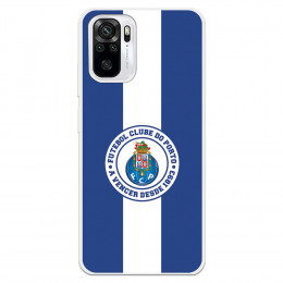 Funda para Xiaomi Redmi Note 10 del Fútbol Club Oporto Escudo Rayas Azul y blanco  - Licencia Oficial Fútbol Club Oporto
