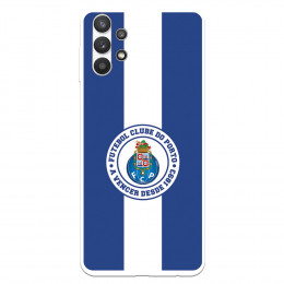 Funda para Samsung Galaxy A32 5G del Fútbol Club Oporto Escudo Rayas Azul y blanco  - Licencia Oficial Fútbol Club Oporto
