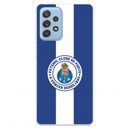 Funda para Samsung Galaxy A52 4G del Fútbol Club Oporto Escudo Rayas Azul y blanco  - Licencia Oficial Fútbol Club Oporto