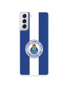 Funda para Samsung Galaxy S21 Plus del Fútbol Club Oporto Escudo Rayas Azul y blanco  - Licencia Oficial Fútbol Club Oporto