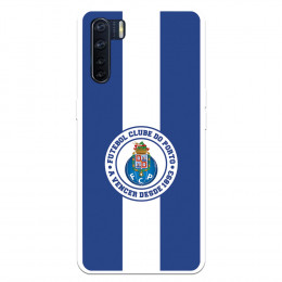 Funda para Oppo A91 del Fútbol Club Oporto Escudo Rayas Azul y blanco  - Licencia Oficial Fútbol Club Oporto