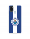 Funda para Samsung Galaxy A21s del Fútbol Club Oporto Escudo Rayas Azul y blanco  - Licencia Oficial Fútbol Club Oporto