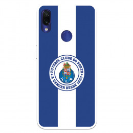 Funda para Xiaomi Redmi Note 7 del Fútbol Club Oporto Escudo Rayas Azul y blanco  - Licencia Oficial Fútbol Club Oporto