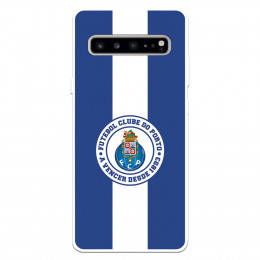 Funda para Samsung Galaxy S10 del Fútbol Club Oporto Escudo Rayas Azul y blanco  - Licencia Oficial Fútbol Club Oporto