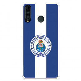 Funda para Huawei P30 Lite del Fútbol Club Oporto Escudo Rayas Azul y blanco  - Licencia Oficial Fútbol Club Oporto