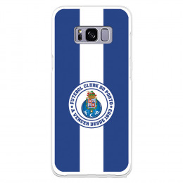 Funda para Samsung Galaxy S8 del Fútbol Club Oporto Escudo Rayas Azul y blanco  - Licencia Oficial Fútbol Club Oporto