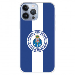 Funda para iPhone 13 Pro Max del Fútbol Club Oporto Escudo Rayas Azul y blanco  - Licencia Oficial Fútbol Club Oporto