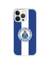 Funda para iPhone 13 Pro del Fútbol Club Oporto Escudo Rayas Azul y blanco  - Licencia Oficial Fútbol Club Oporto