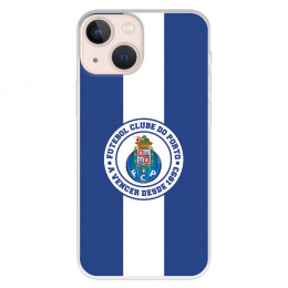 Funda para iPhone 13 Mini del Fútbol Club Oporto Escudo Rayas Azul y blanco  - Licencia Oficial Fútbol Club Oporto