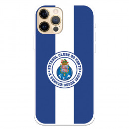 Funda para iPhone 12 del Fútbol Club Oporto Escudo Rayas Azul y blanco  - Licencia Oficial Fútbol Club Oporto