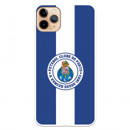 Funda para iPhone 11 Pro Max del Fútbol Club Oporto Escudo Rayas Azul y blanco  - Licencia Oficial Fútbol Club Oporto