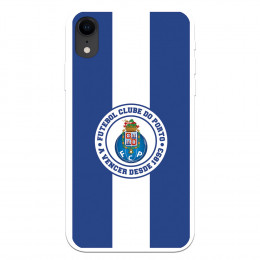 Funda para iPhone XR del Fútbol Club Oporto Escudo Rayas Azul y blanco  - Licencia Oficial Fútbol Club Oporto
