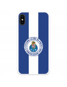 Funda para iPhone X del Fútbol Club Oporto Escudo Rayas Azul y blanco  - Licencia Oficial Fútbol Club Oporto