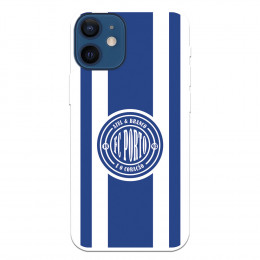 Funda para iPhone 12 Mini del Fútbol Club Oporto Escudo Escudo y Rayas  - Licencia Oficial Fútbol Club Oporto