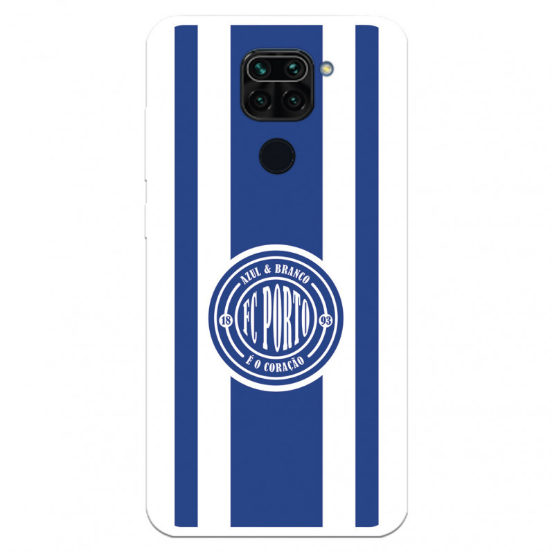 Funda para Xiaomi Redmi Note 9 del Fútbol Club Oporto Escudo Escudo y Rayas  - Licencia Oficial Fútbol Club Oporto