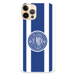 Funda para iPhone 12 del Fútbol Club Oporto Escudo Escudo y Rayas  - Licencia Oficial Fútbol Club Oporto