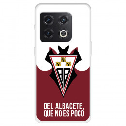 Funda para OnePlus 10 Pro del Albacete Balompié Escudo "Del Albacete que no es poco" - Licencia Oficial Albacete Balompié
