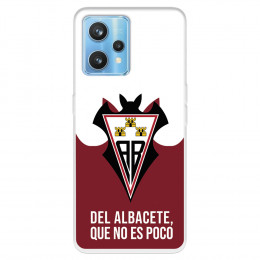 Funda para Realme 9 Pro+ del Albacete Balompié Escudo "Del Albacete que no es poco" - Licencia Oficial Albacete Balompié