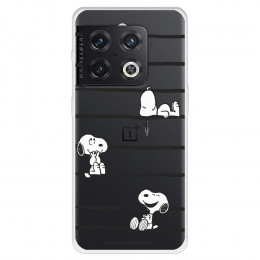 Funda para OnePlus 10 Pro Oficial de Peanuts Snoopy rayas - Snoopy