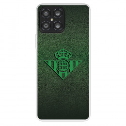 Funda para Huawei Honor X8 del Real Betis Balompié Escudo Verde Fondo trama  - Licencia Oficial Real Betis Balompié