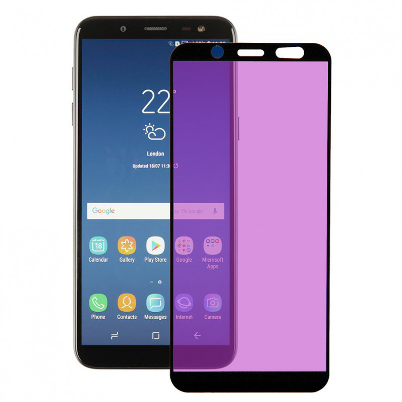 Cristal Templado Completo Anti Blue-Ray Negro para Samsung Galaxy J6 2018