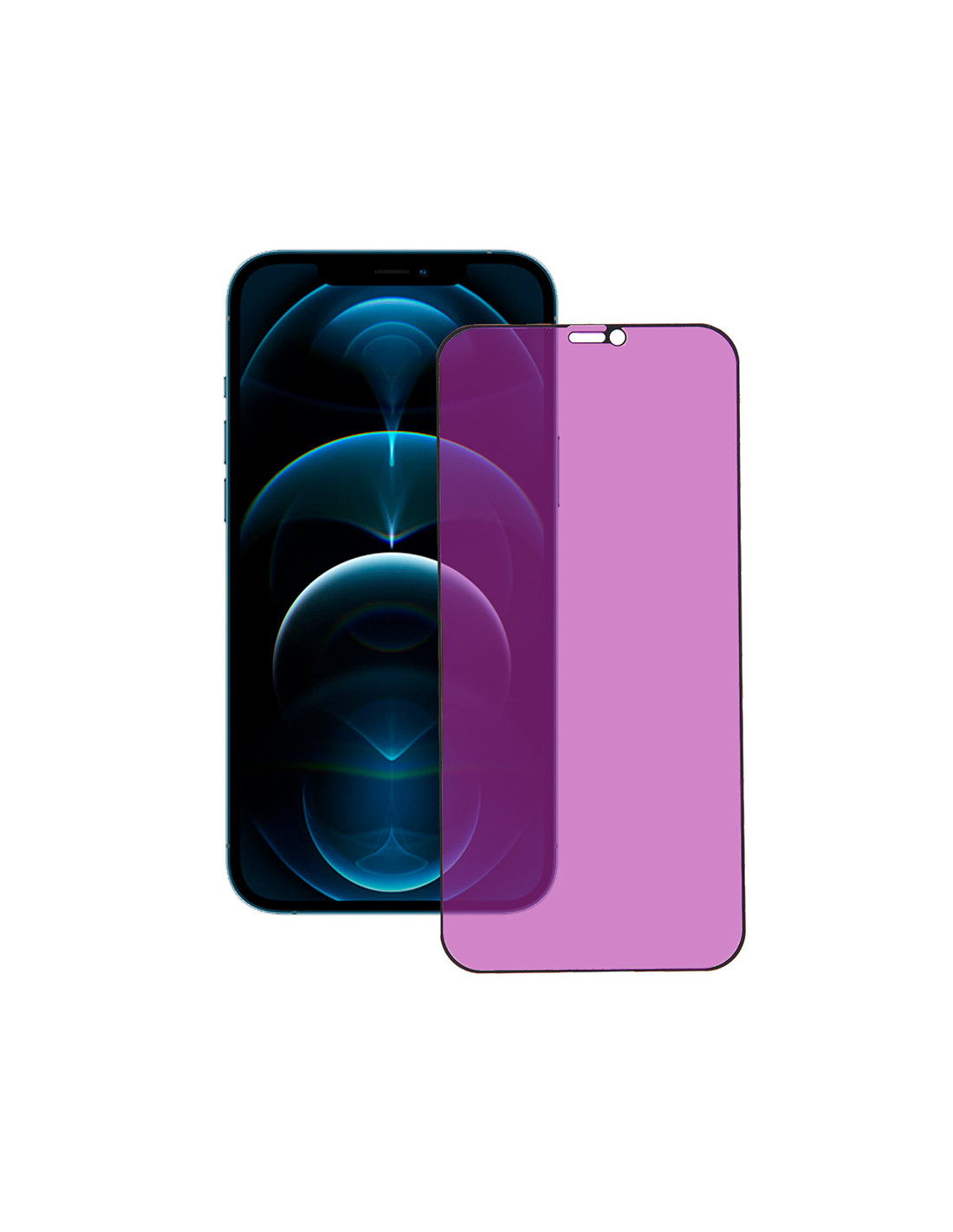 Cristal Templado Completo Anti Blue-Ray Transparente para iPhone 12