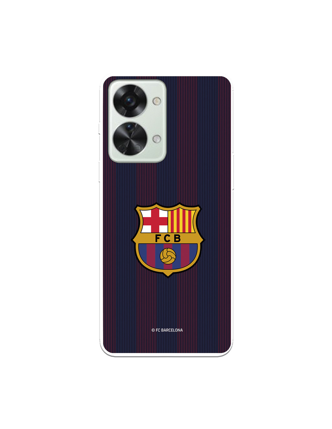 Funda para OnePlus Nord 2T 5G del FC Barcelona Rayas Blaugrana - Licencia  Oficial FC Barcelona