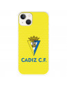 Funda para Iphone 14 del Cádiz CF Fondo Amarillo  - Licencia Oficial Cádiz CF